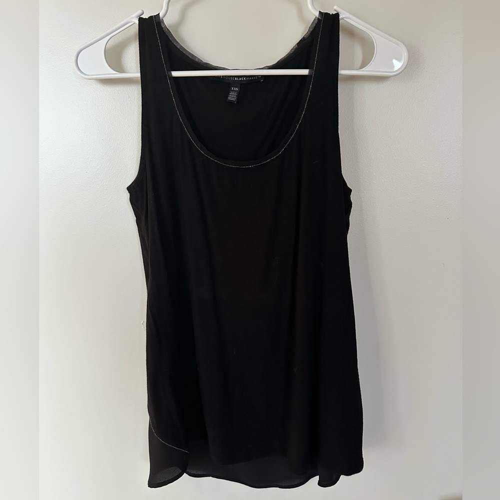 White House Black Market Black Sleeveless Top